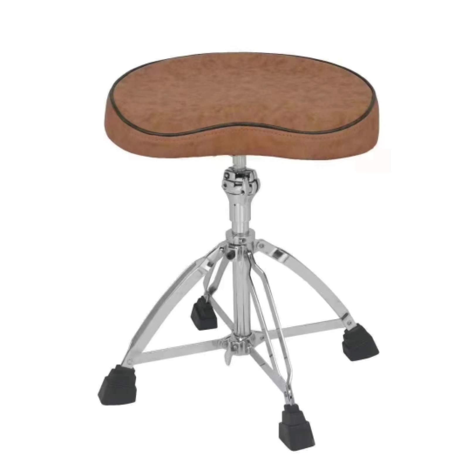 Drum Throne Adjustable - Comfortable XL Saddle Shape Four Leg