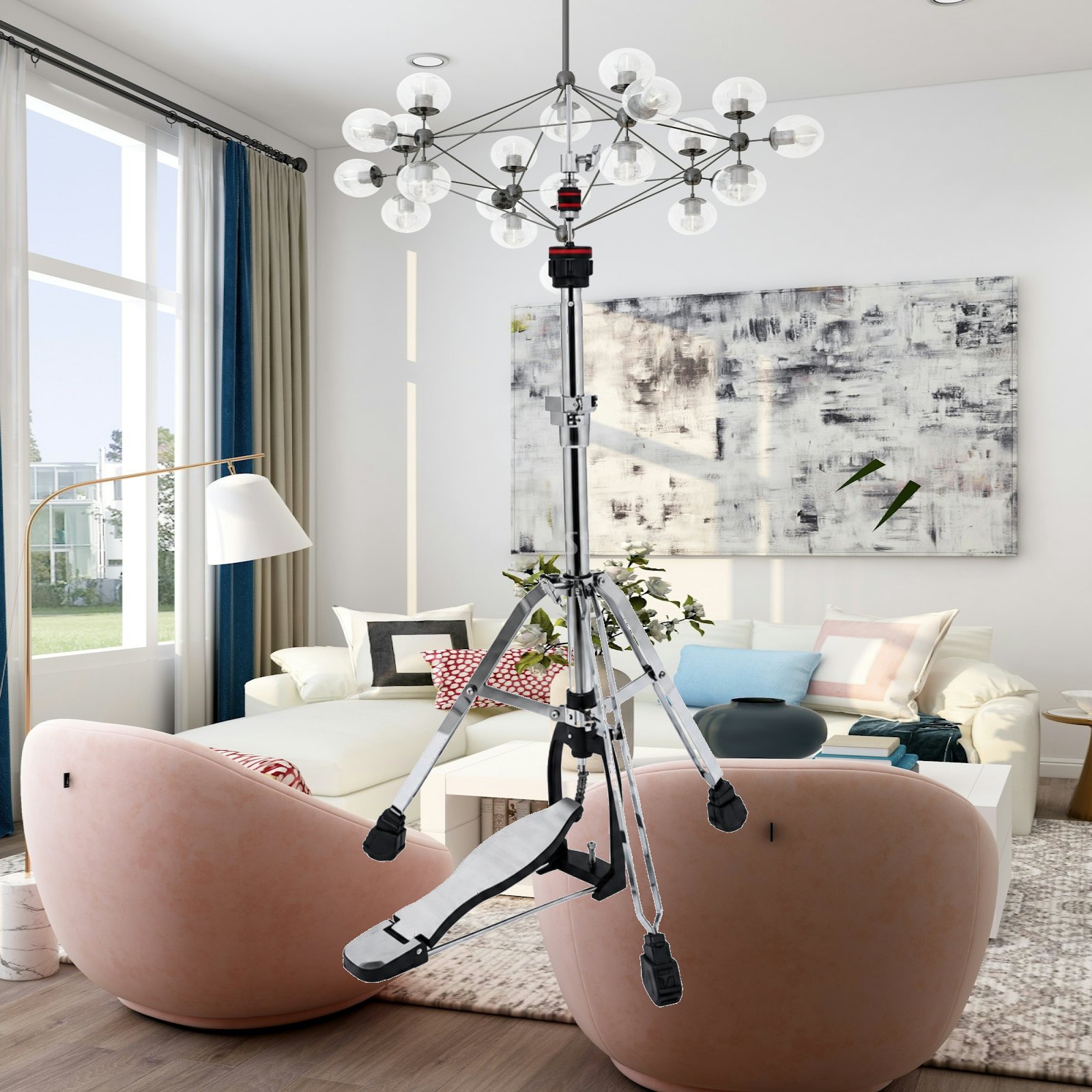 Electronic Drum Rack Stand - Hi Hat Cymbal Stand with Foot