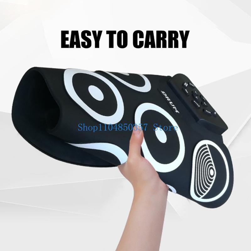 Bộ trống cuộn 652F có giắc cắm - đánh giá và giá Electronic Drum Kit For Kids