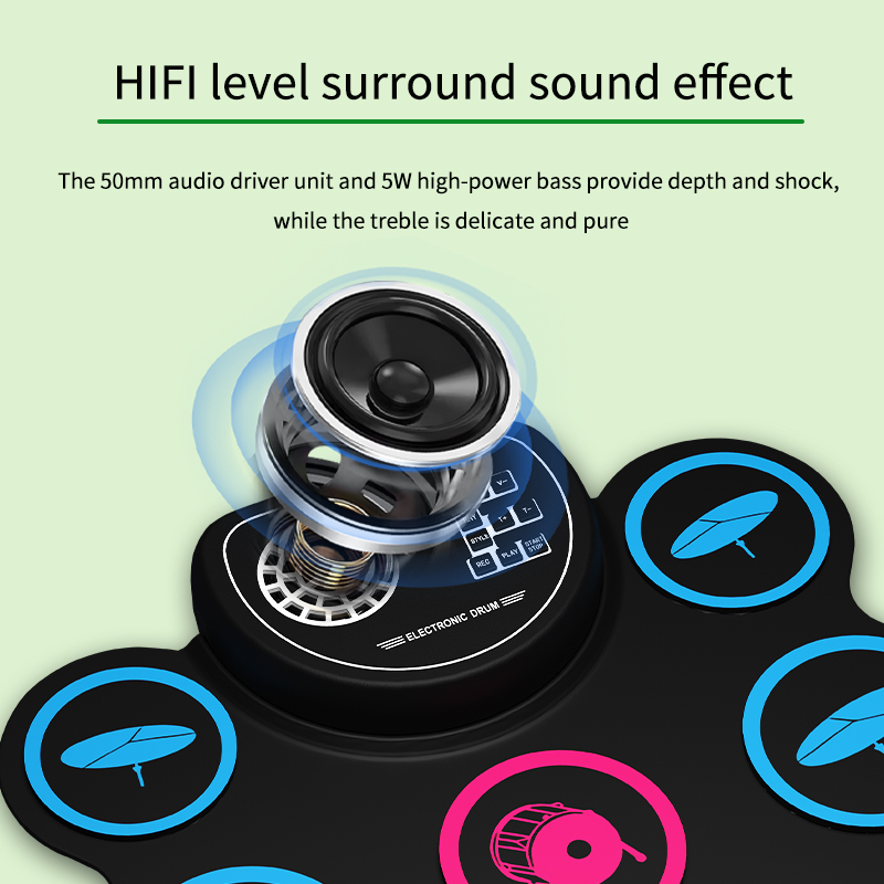 Foldable Hand‑rolled Electroni - đánh giá và giá Electronic Drum Kit For Kids