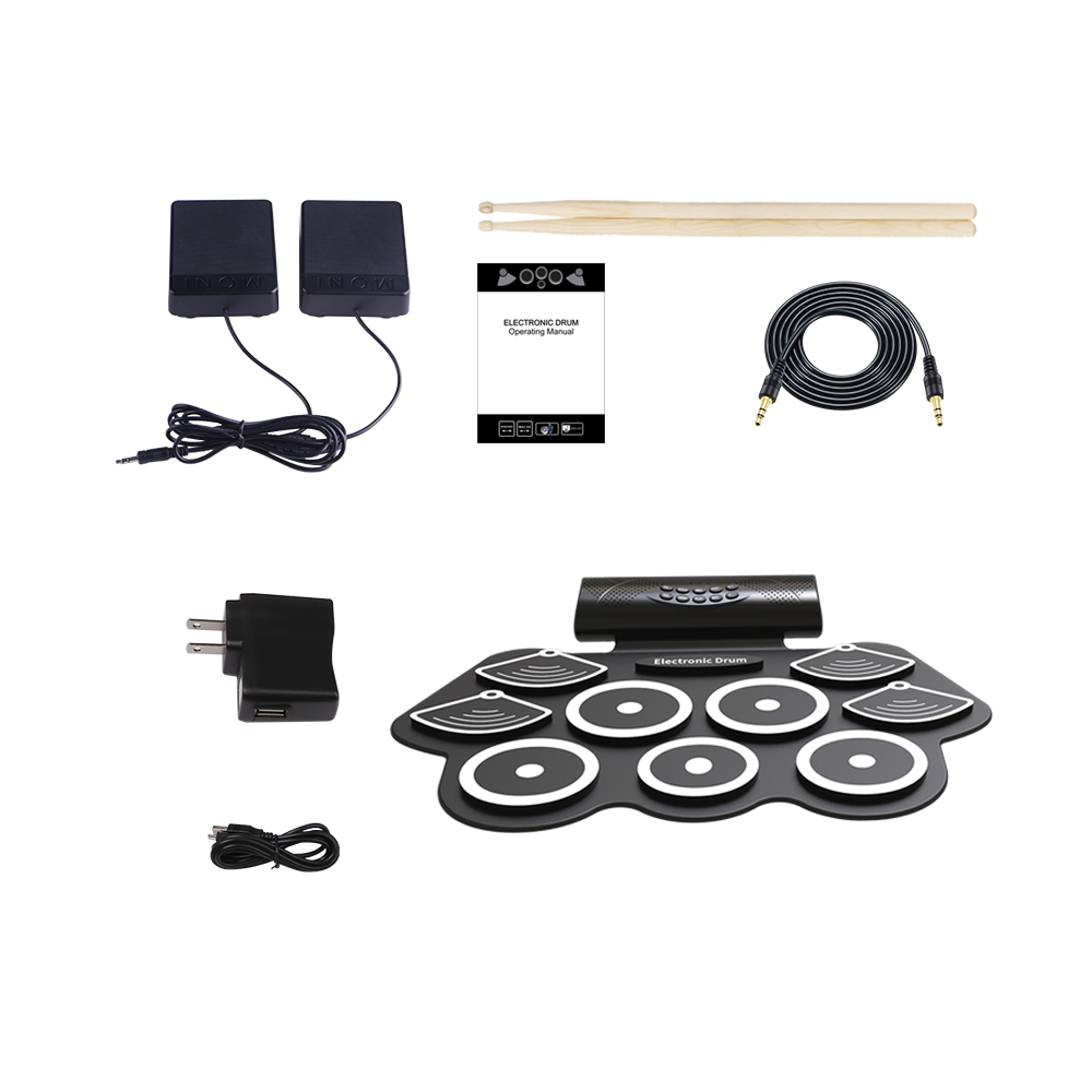 Customized Digital Drum Pad Wi - đánh giá và giá Electronic Drum Set Roll Up
