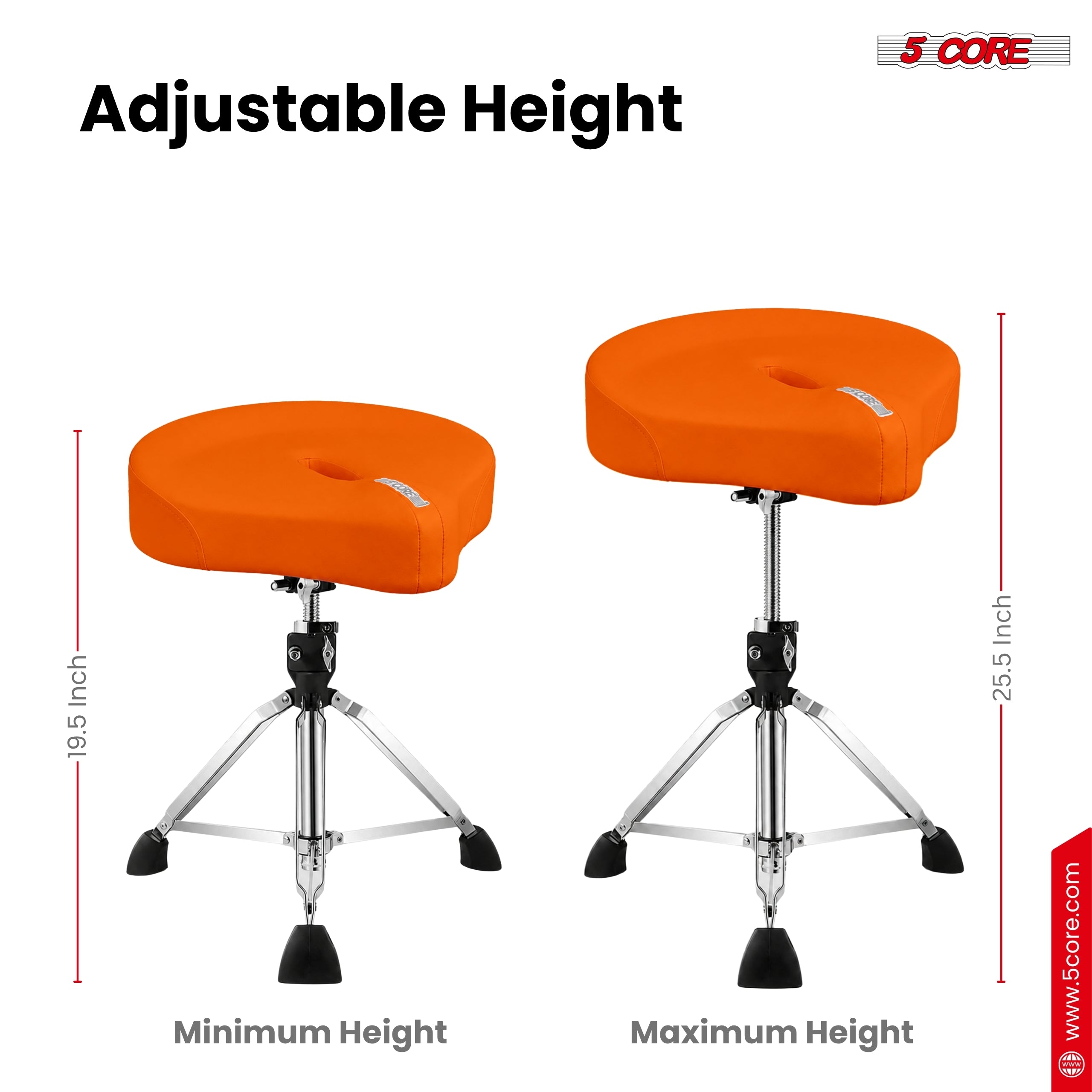 5 Core Drum Throne Padded 4