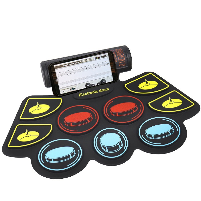 Colorful Silicone Gel Roll-Up  - đánh giá và giá Electronic Drum Set Roll Up