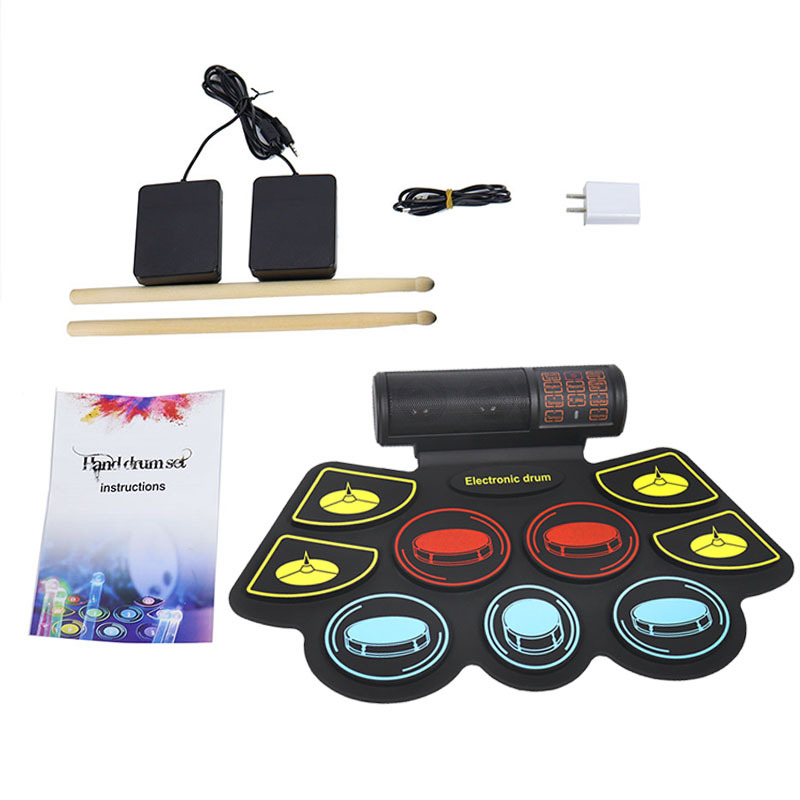 Colorful Silicone Gel Roll-Up  - đánh giá và giá Electronic Drum Set Roll Up