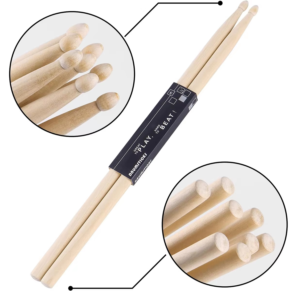 Miwayer 5A/7A Maple Drumsticks - đánh giá và giá Drumsticks 5A Maple