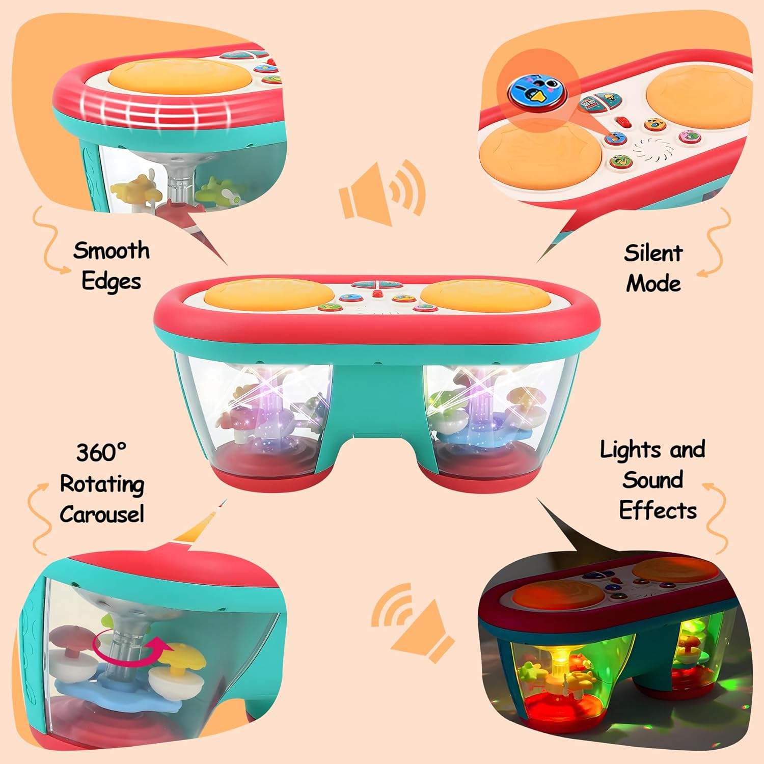 Children's Multifunctional Mus - đánh giá và giá Electronic Drum Kit For Kids