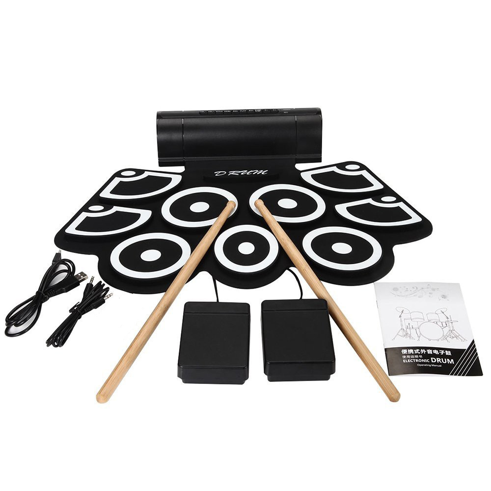 Percussion Instrument MD760 Th - đánh giá và giá Electronic Drum Set Roll Up