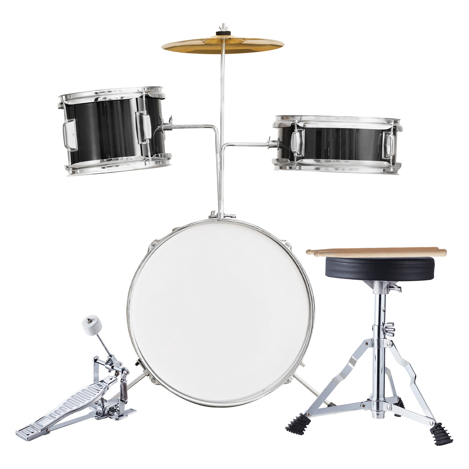 VEVOR Kids Drum Set 3Pcs 14in  - đánh giá và giá Drum Throne Adjustable