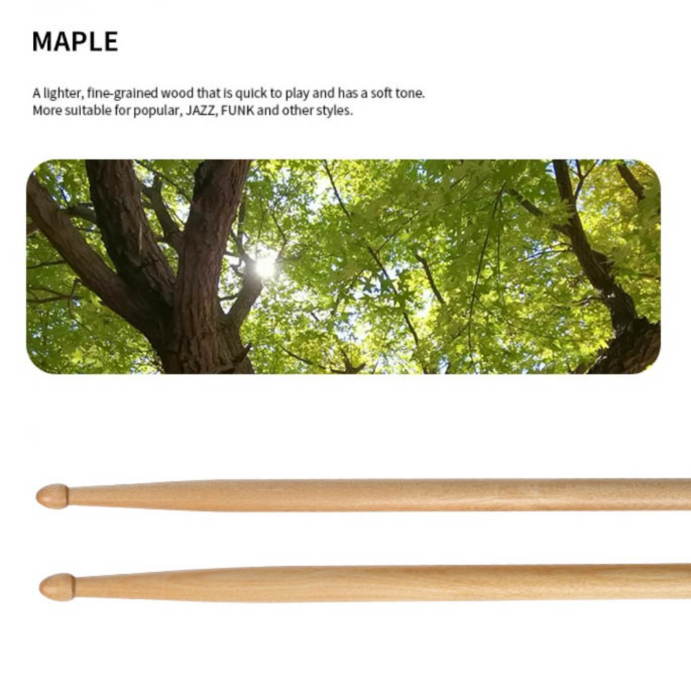 Classic 5A/7A Drum Sticks 1 Pa - đánh giá và giá Drumsticks 5A Maple