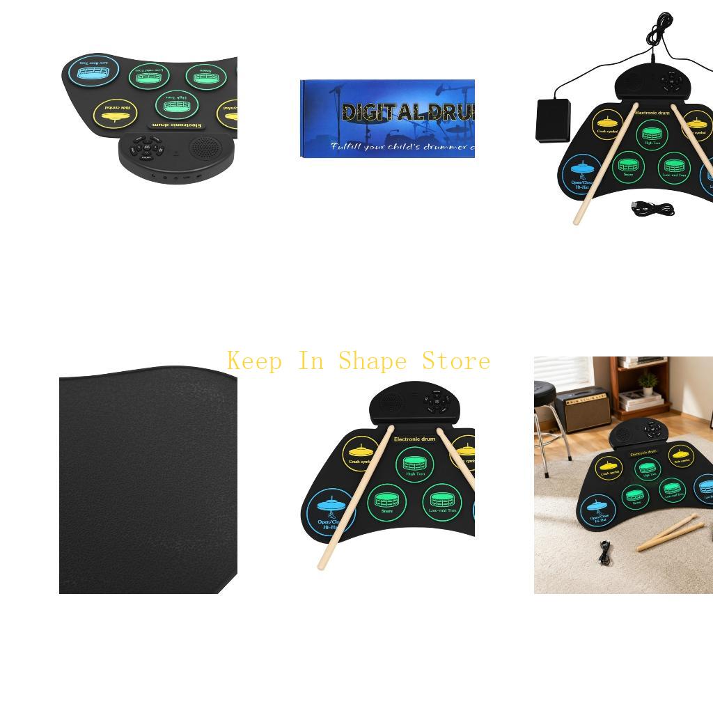 U1JC Bộ trống điện tử dạng cuộ - đánh giá và giá Electronic Drum Set Roll Up